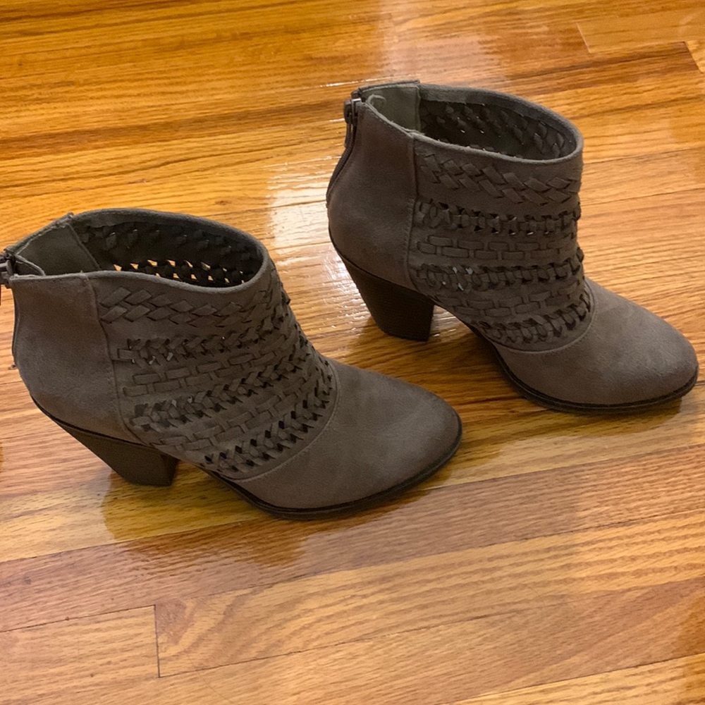 Fergalicious gray booties